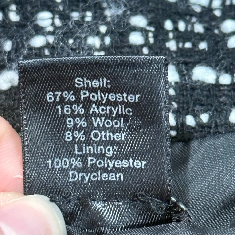 Tweed Boucle‎ Blazer Business Office Career Workwear 14 Jacket Ann Taylor Formal